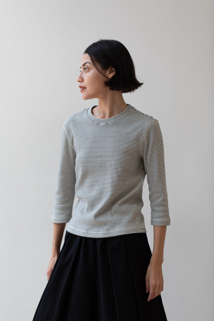 Nothing Written | Stripe Cotton T-shirt