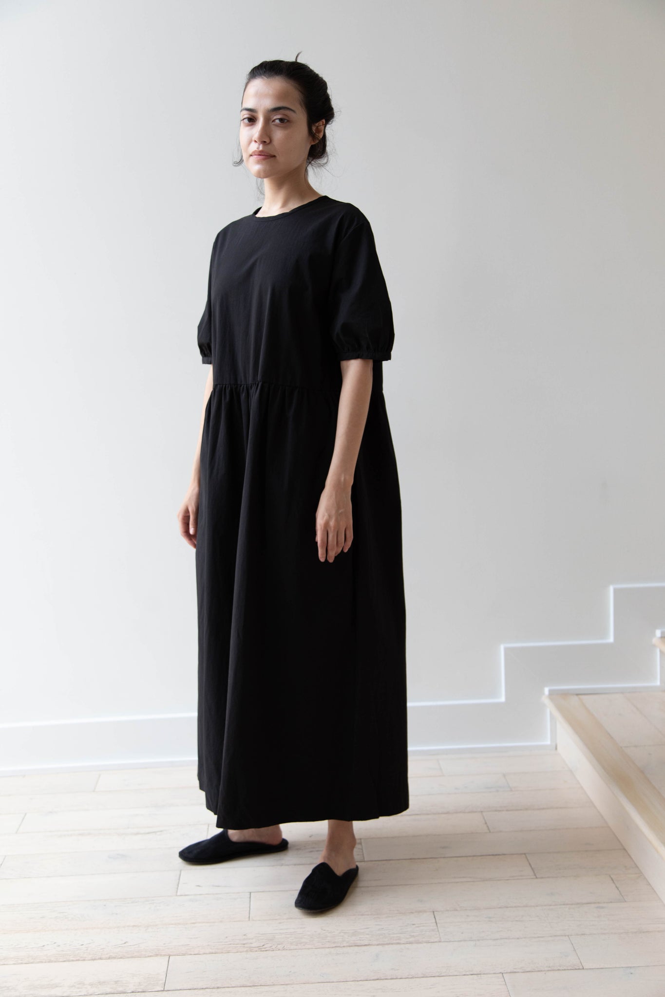 Robe de Peau | Puff Sleeve Jumpsuit in Black