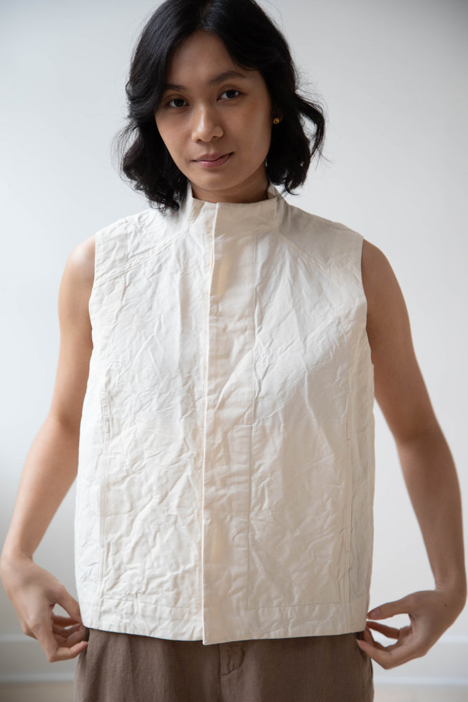 Unkruid | Cycling Vest in Off White Canvas