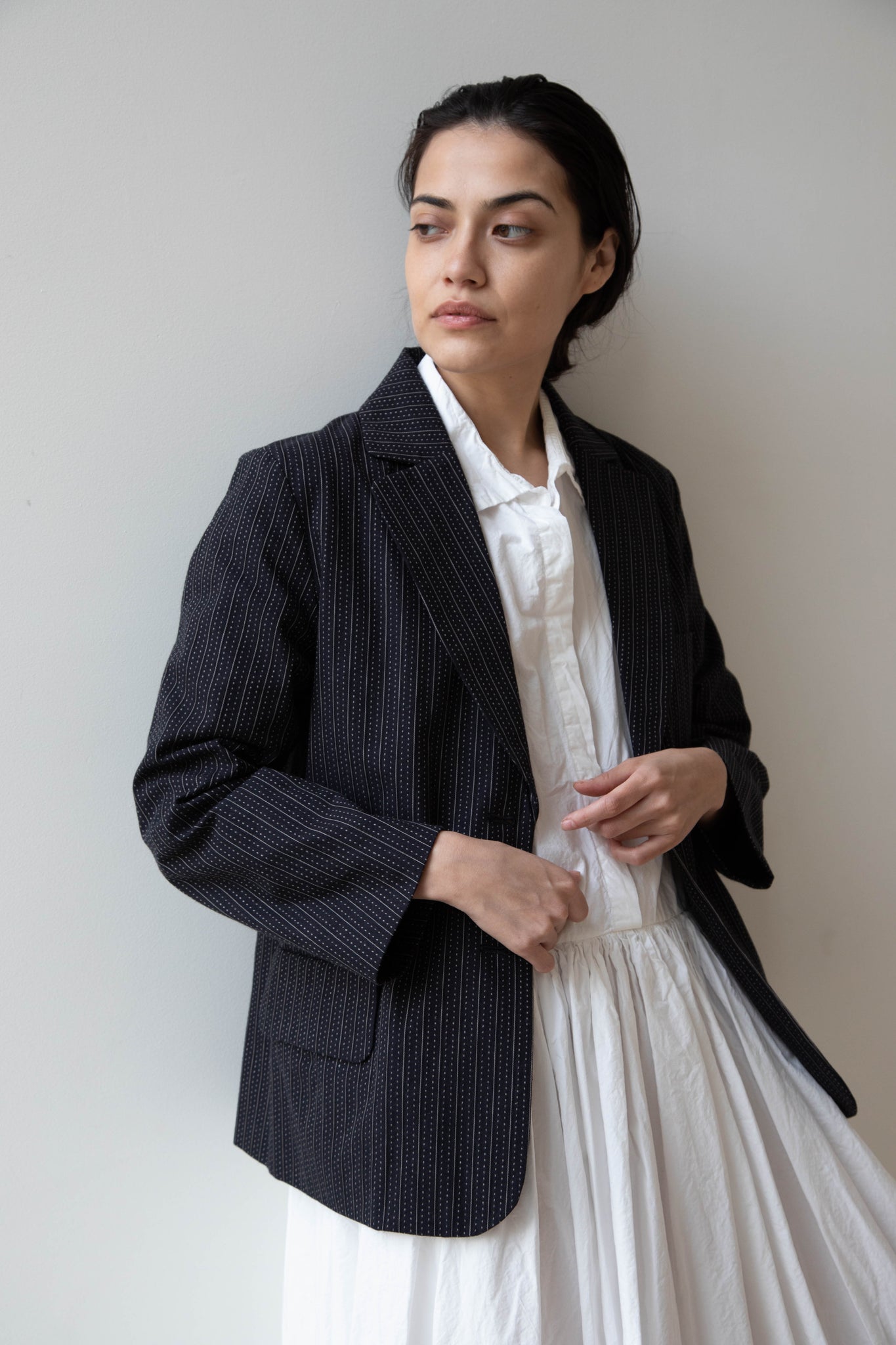 Arts & Science | Cropped Jacket in Cotton Silk Dobby