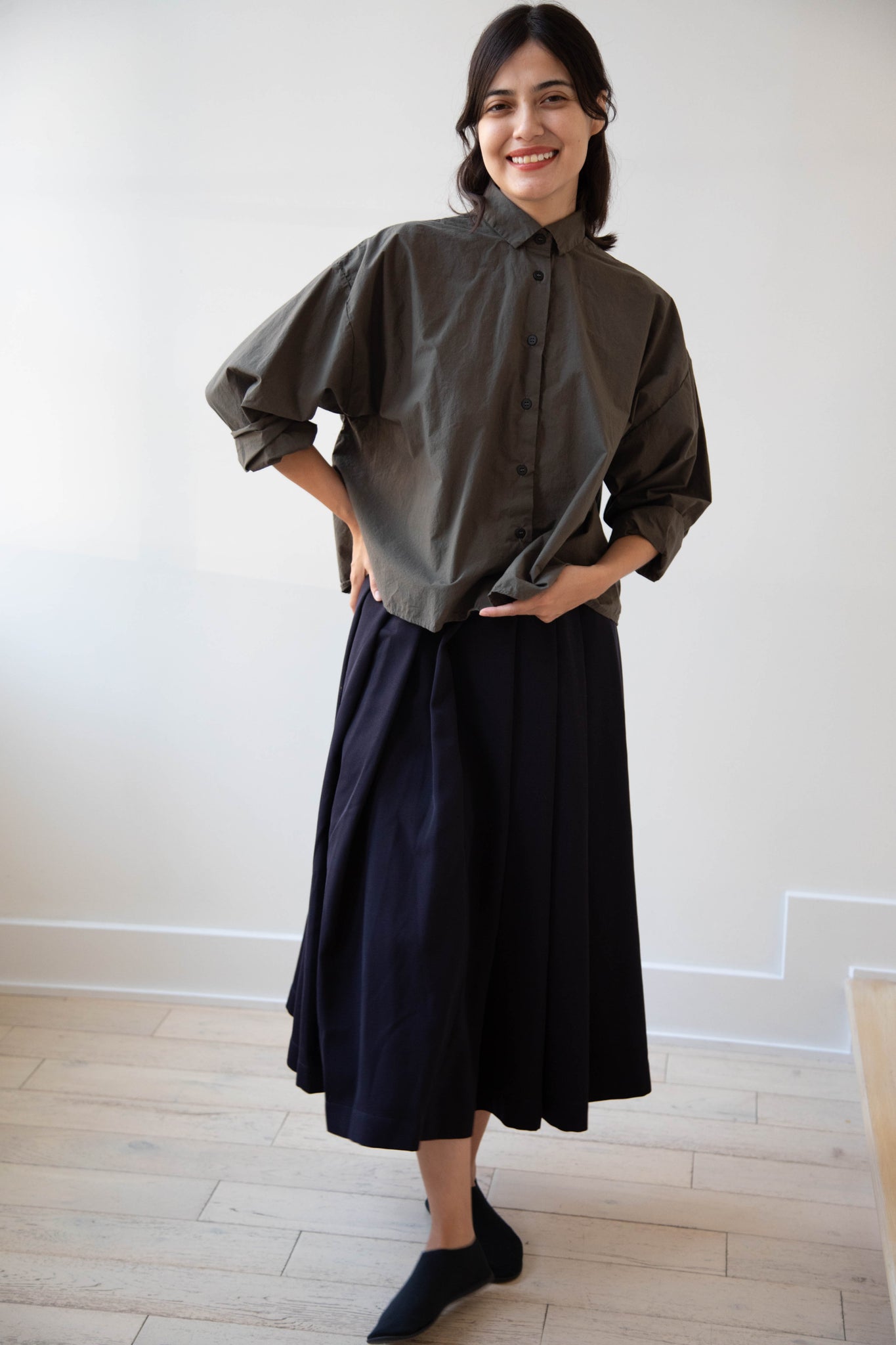rennes — Bergfabel | Short Overshirt in Wood