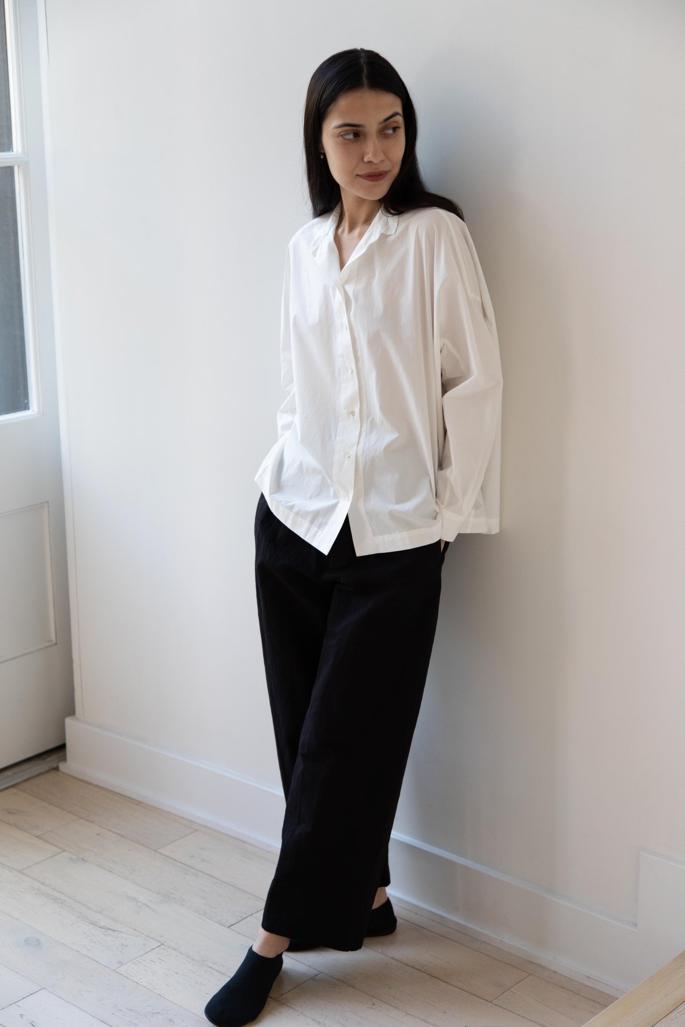 Arts & Science | Granny Line Box Shirt in Off White Arts & Science | Granny Line Box Shirt in Off White