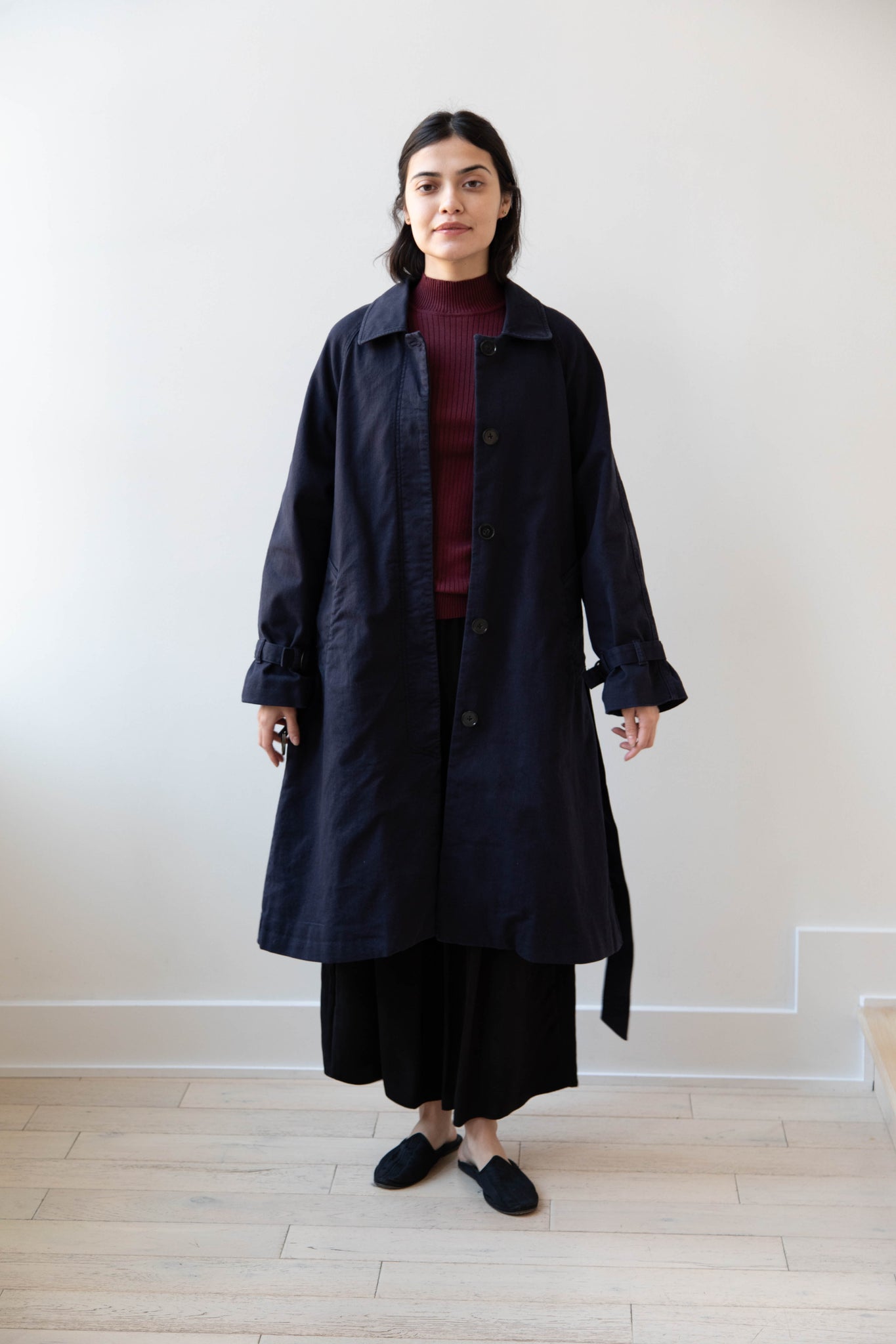 Polder | Amber Trench Coat in Night Blue