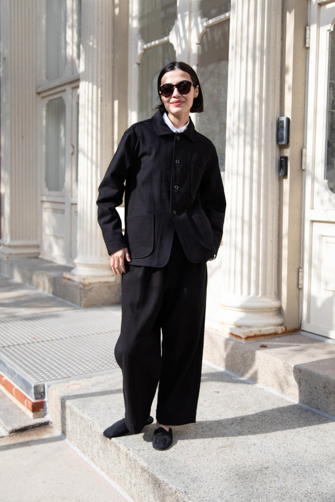 Evan Kinori | Three Pocket Jacket in Black