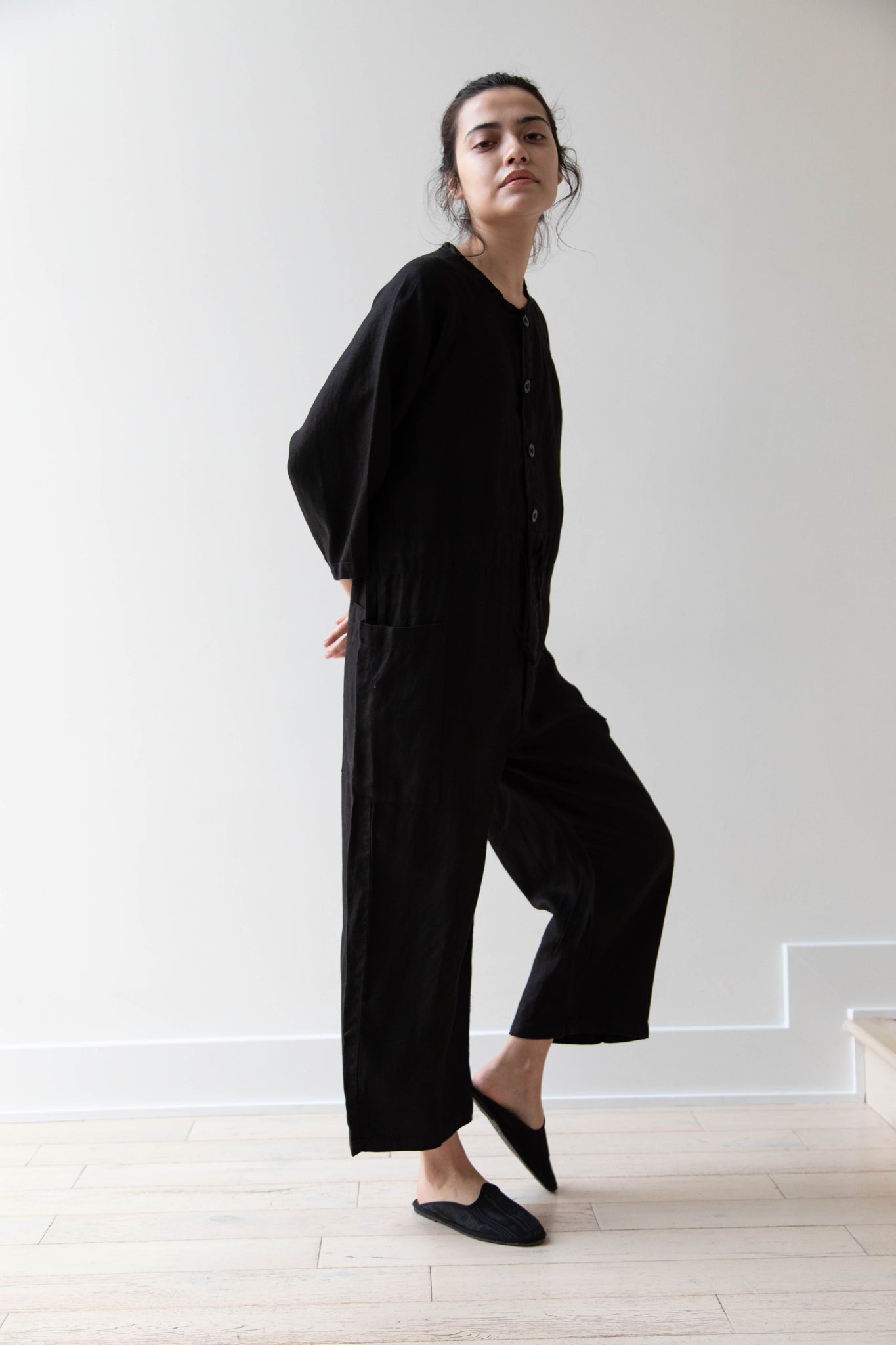 Laboratory | Linen Jumpsuit in Black