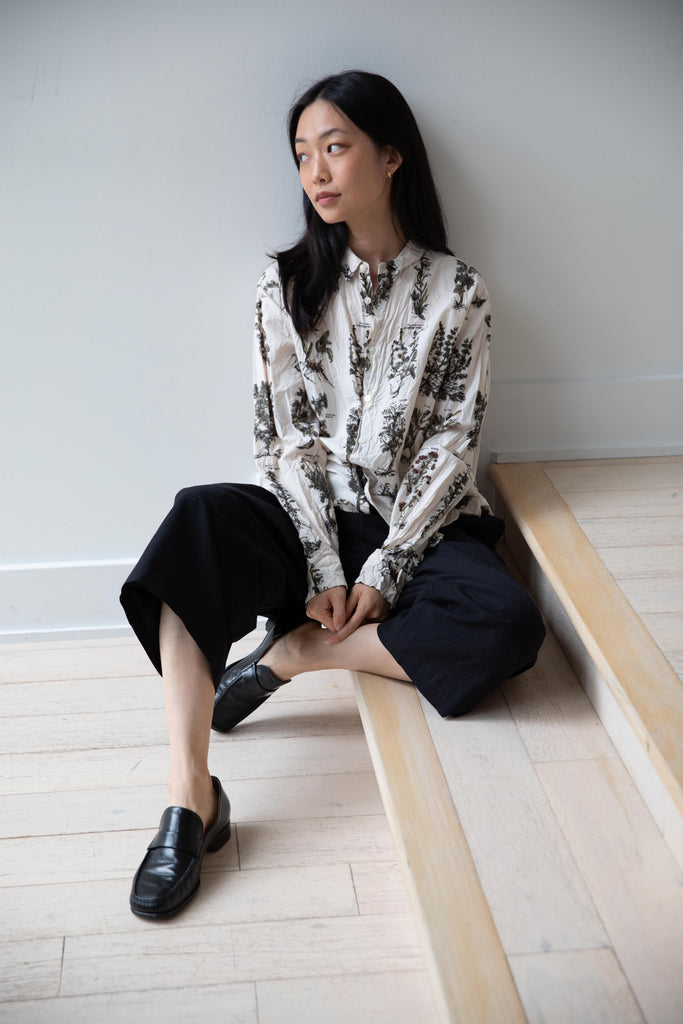 Pas de Calais | Relax Herbal Print Shirt