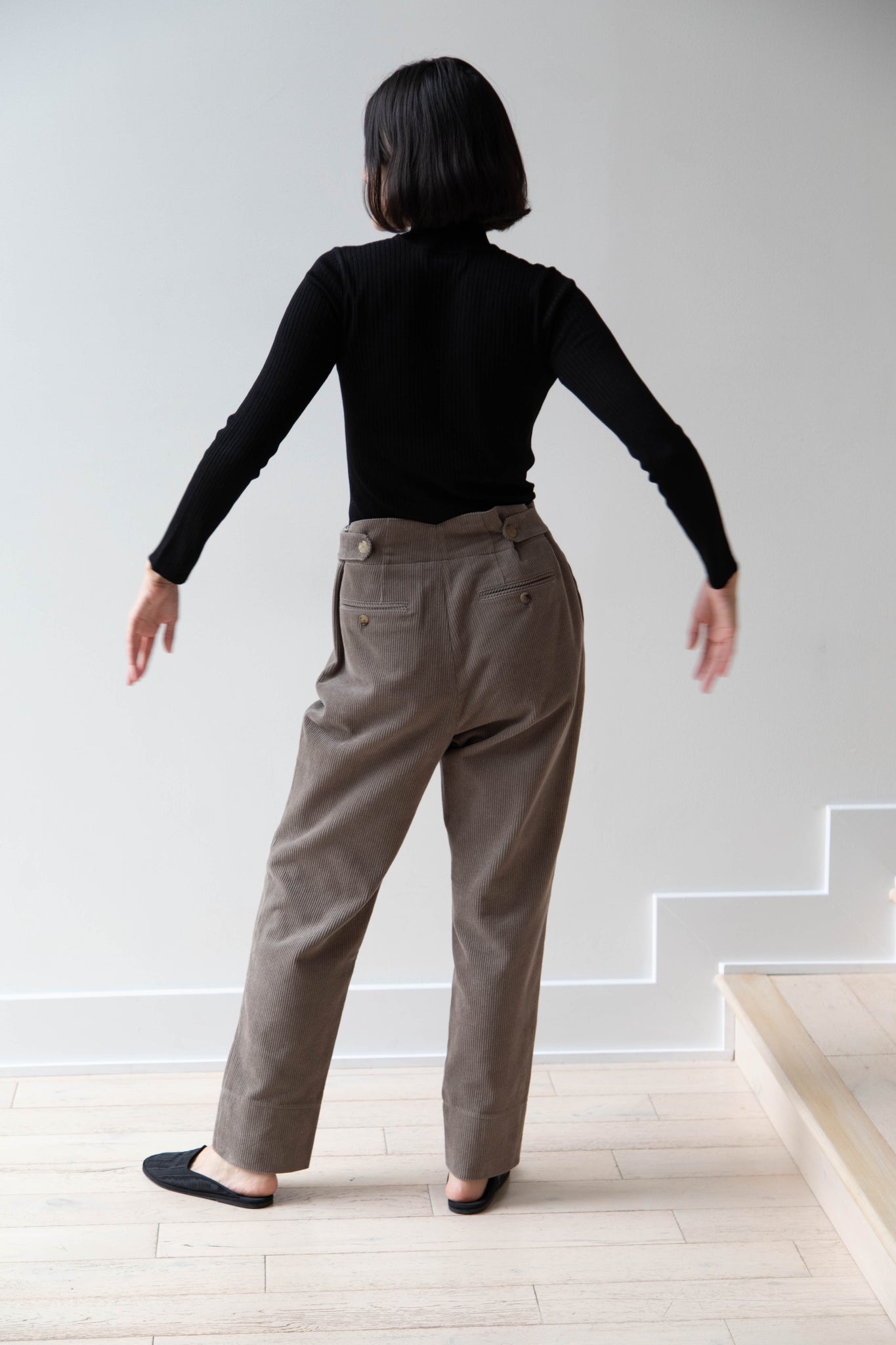 EASTBYEASTWEST | Beckford Trouser in Sage Grey