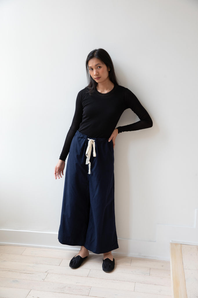 Monad London | Cropped Lewis Pants in Navy