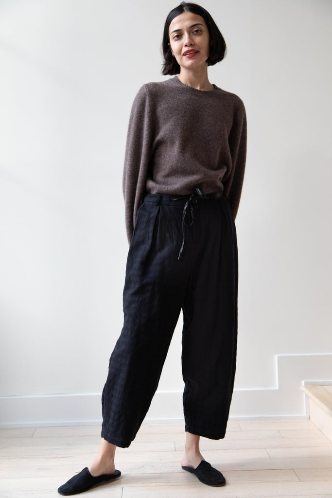 Aleksandr Manamis | Check Loose Pants in Black