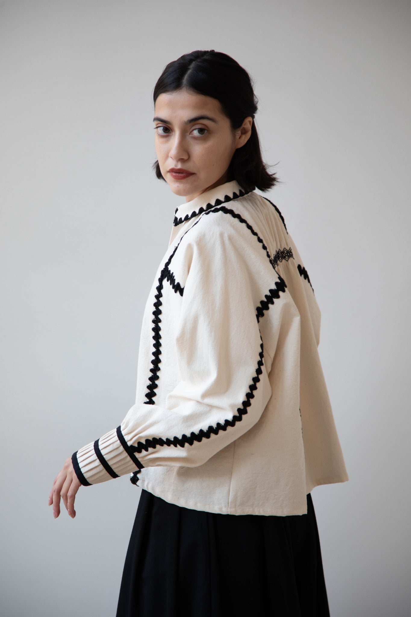 Aseedonclöud | Shepherd Blouse in Off White