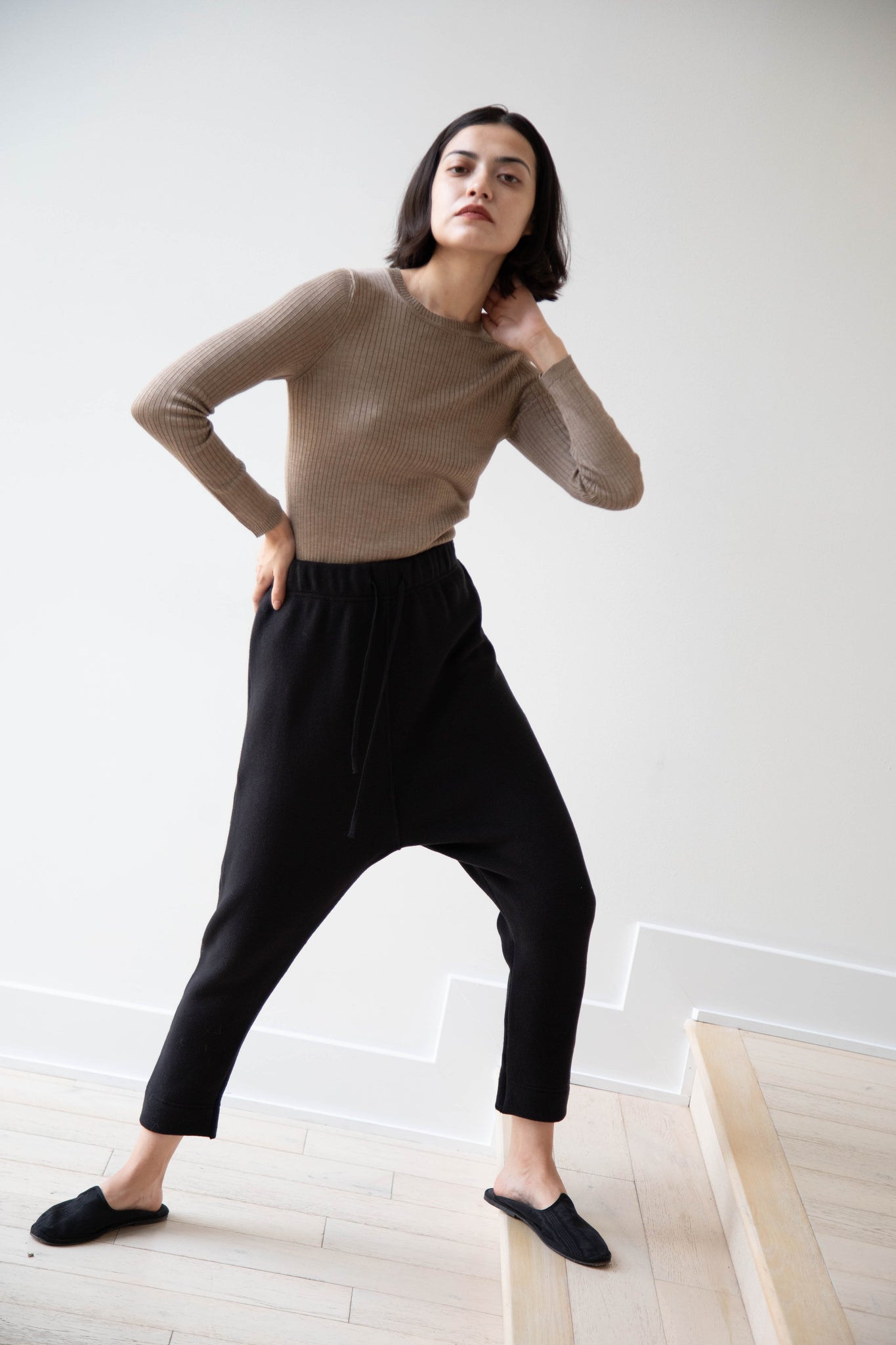 rennes — Album di Famiglia | Pantalone New Basic in Black