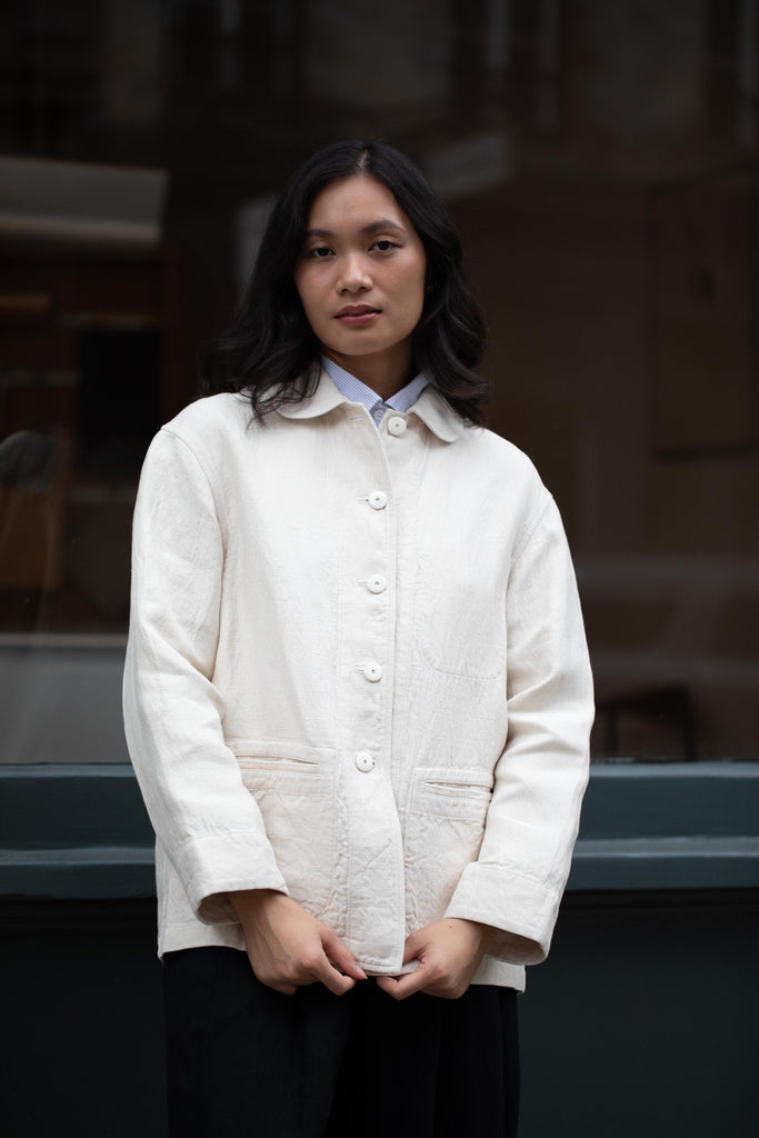 Arts & Science | Coverall Linen Jacket in Beige
