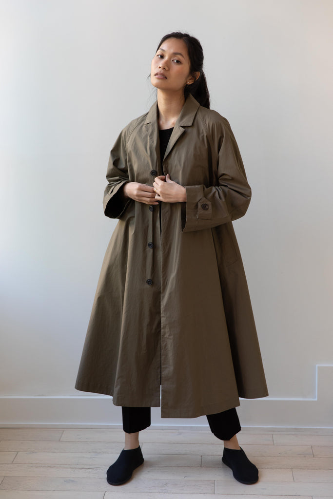 École De Curiosités | Charlie Coat in Forest Green