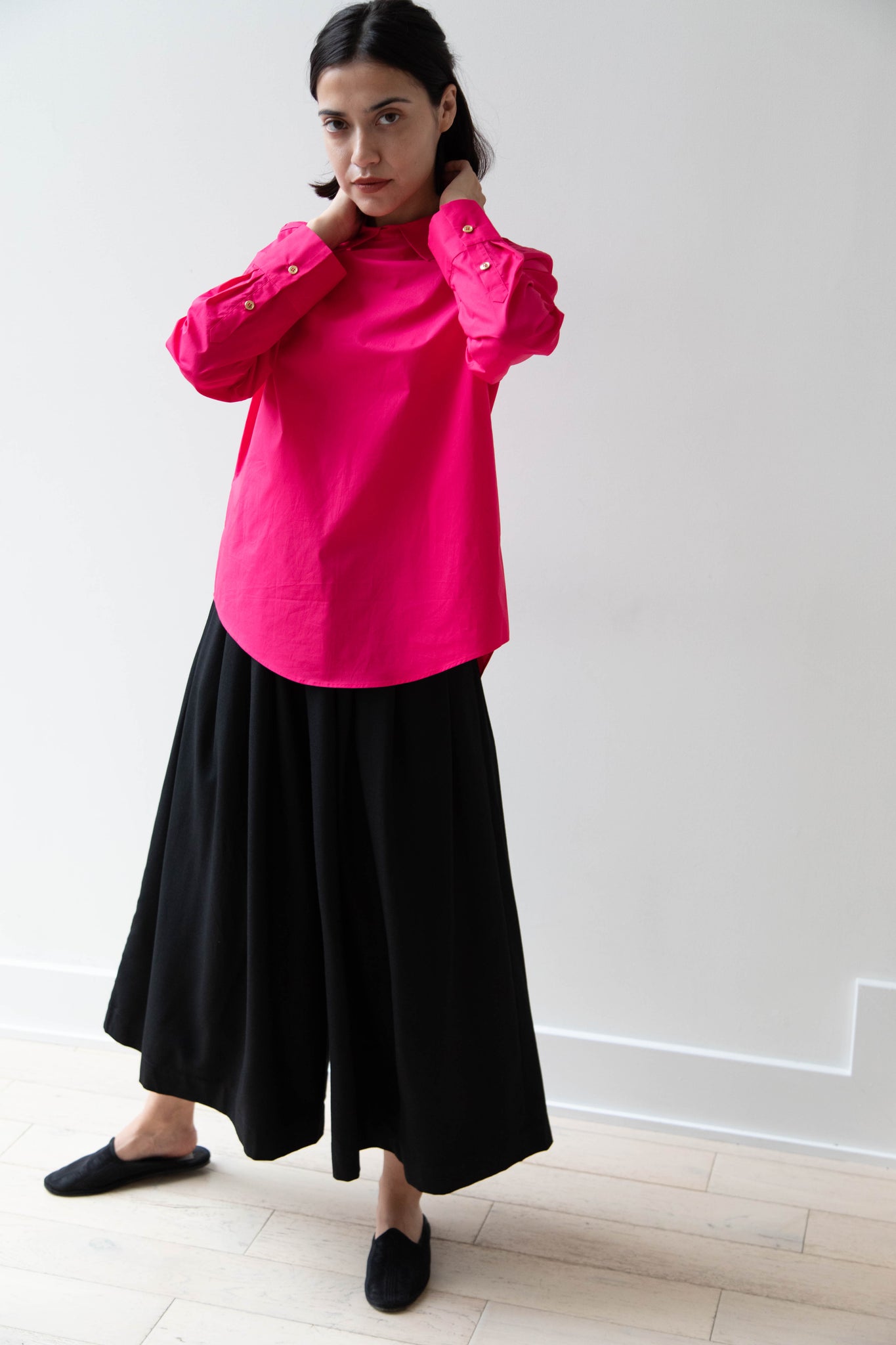 Atlantique Ascoli | Untitled 2 Blouse in Shocking Pink