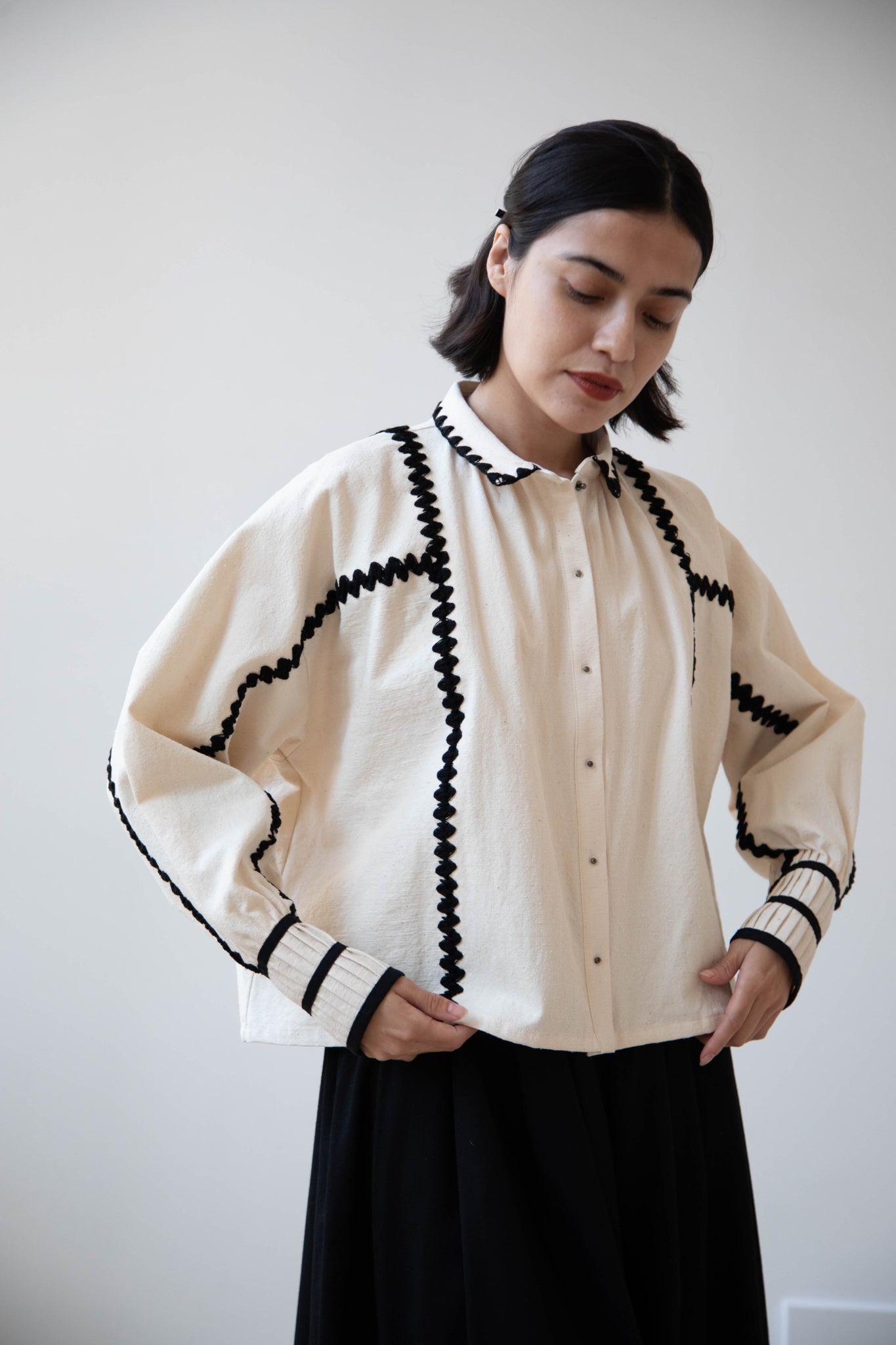 Aseedonclöud | Shepherd Blouse in Off White