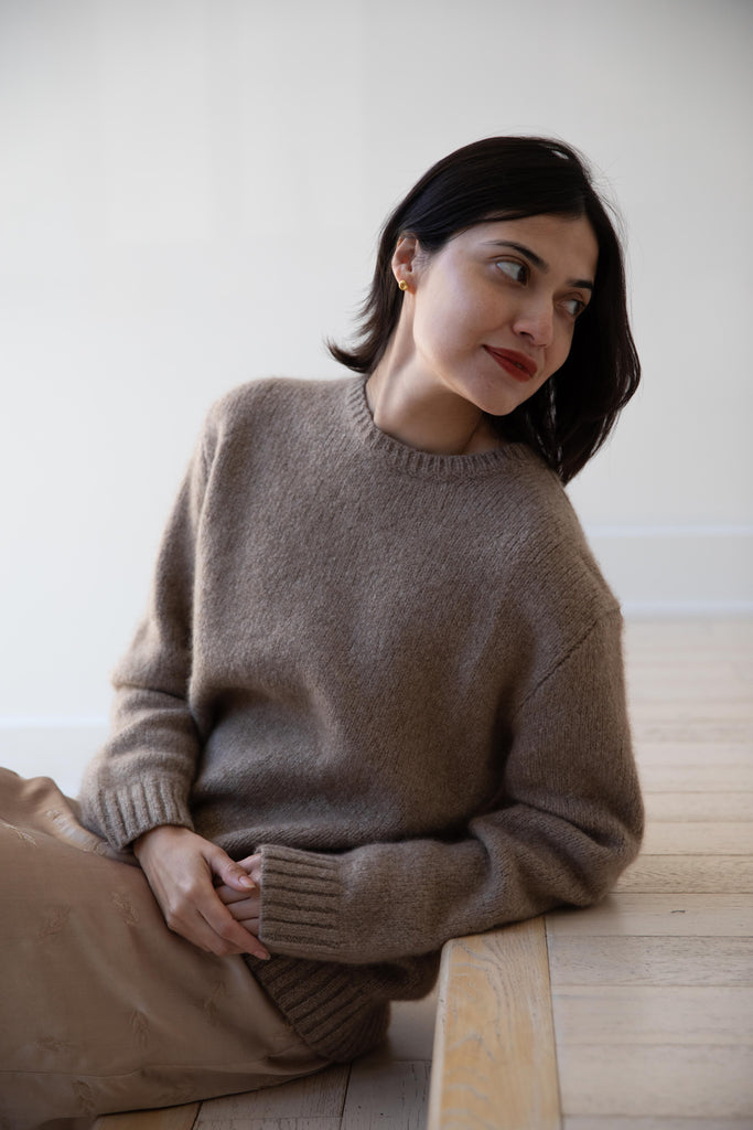 Grey's | Loose Cashmere Jumper in Light Brown