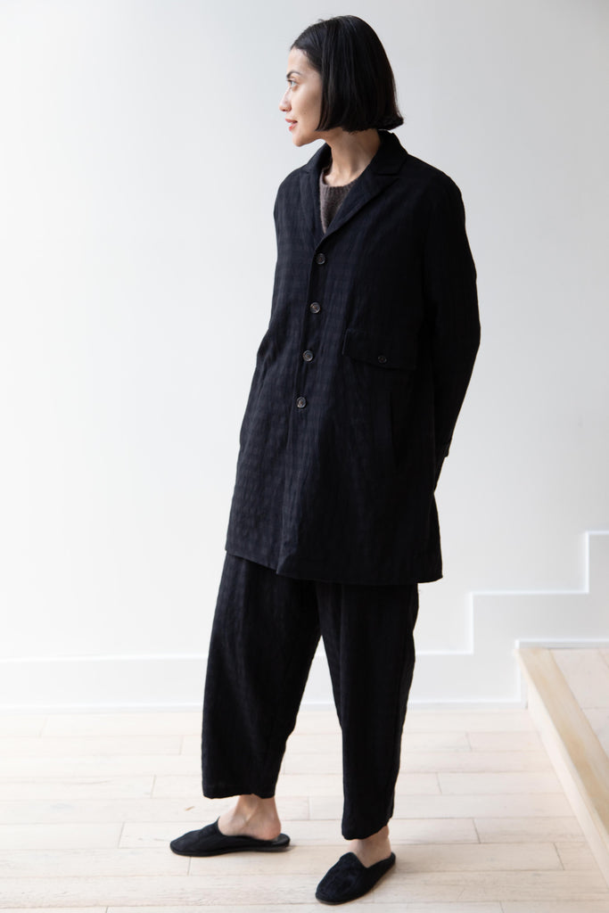 Aleksandr Manamis | Winter Jacket in Tonal Black Check