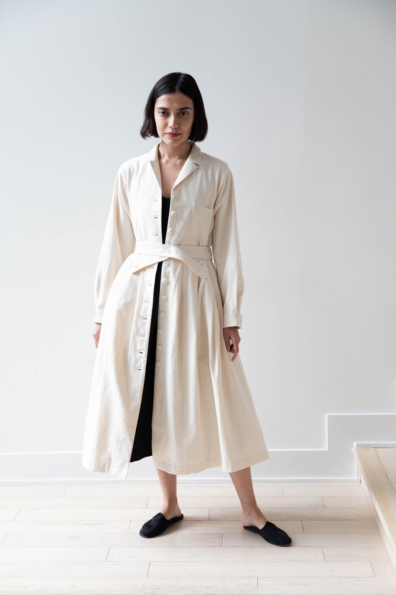 ivory coat dress Anais Coat
