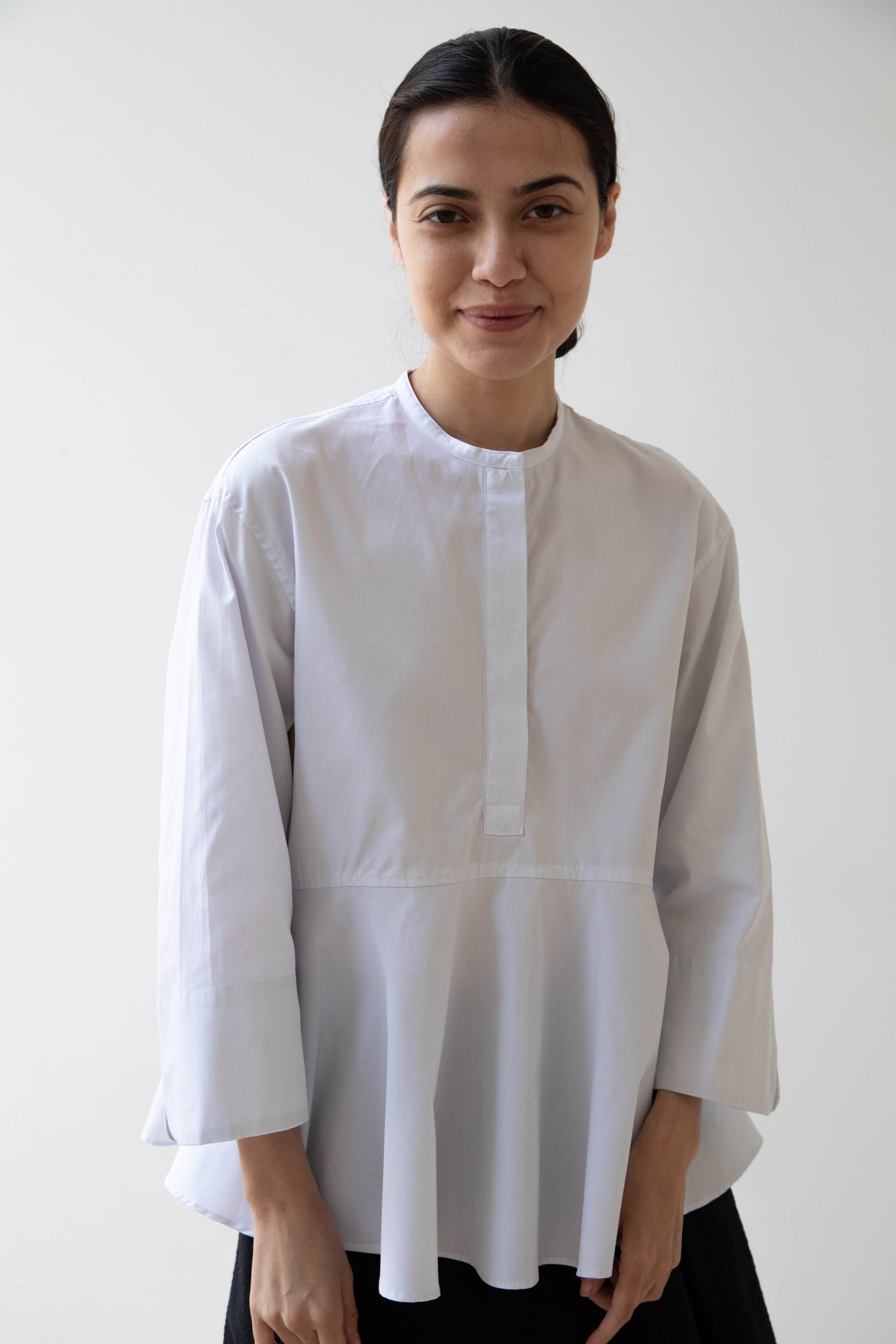 rennes — Tenne Handcrafted Modern | Frill Shirt in Pale Blue