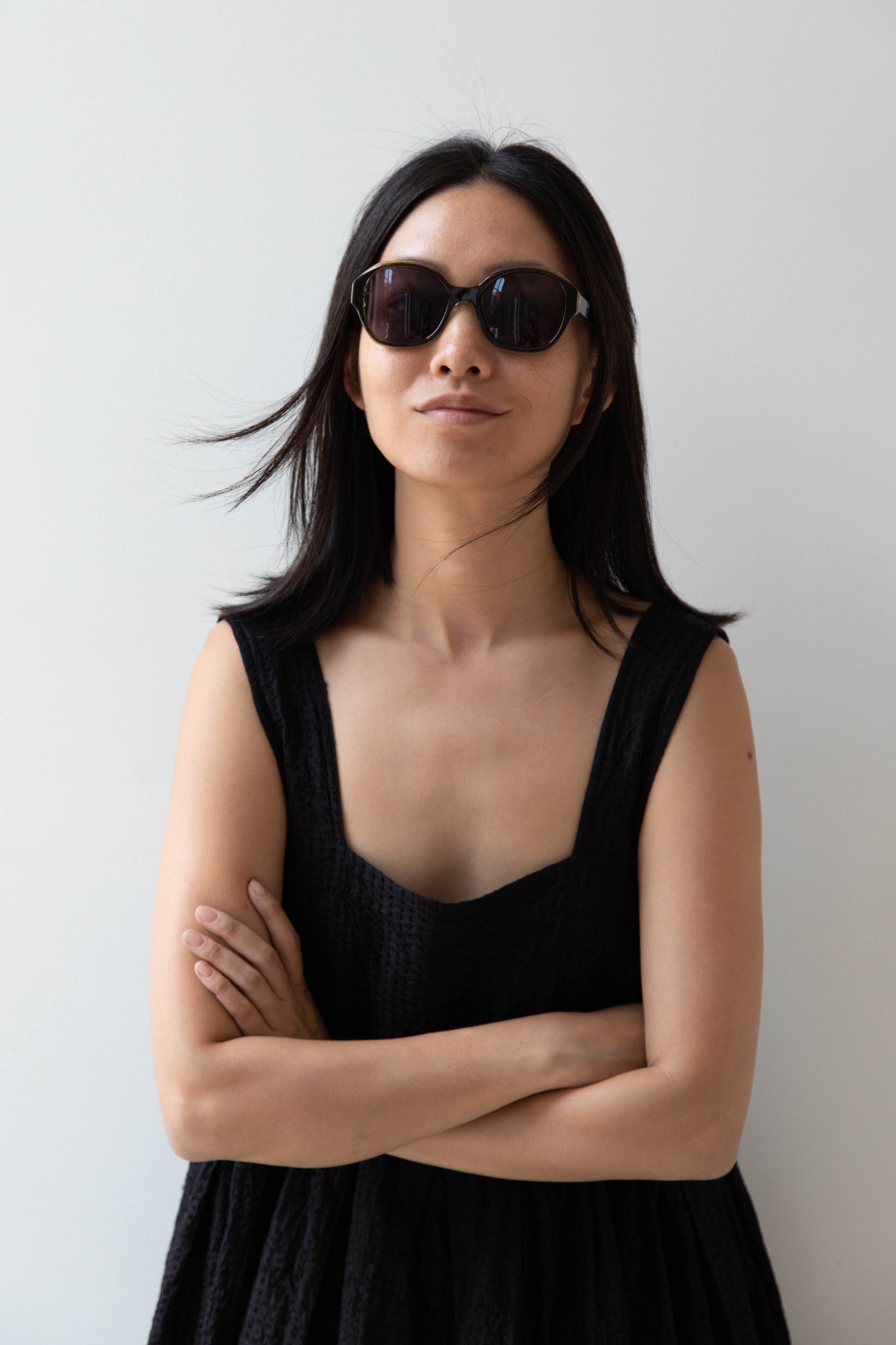 Eva Masaki | 001 Sunglasses in Greens
