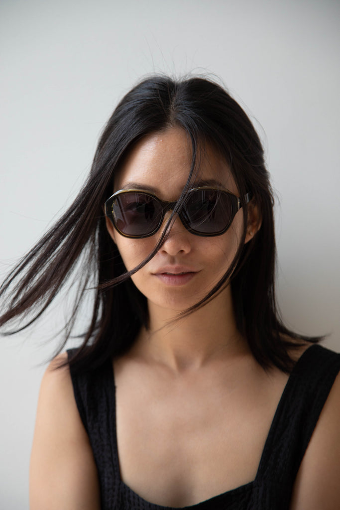 Eva Masaki | 001 Sunglasses in Greens