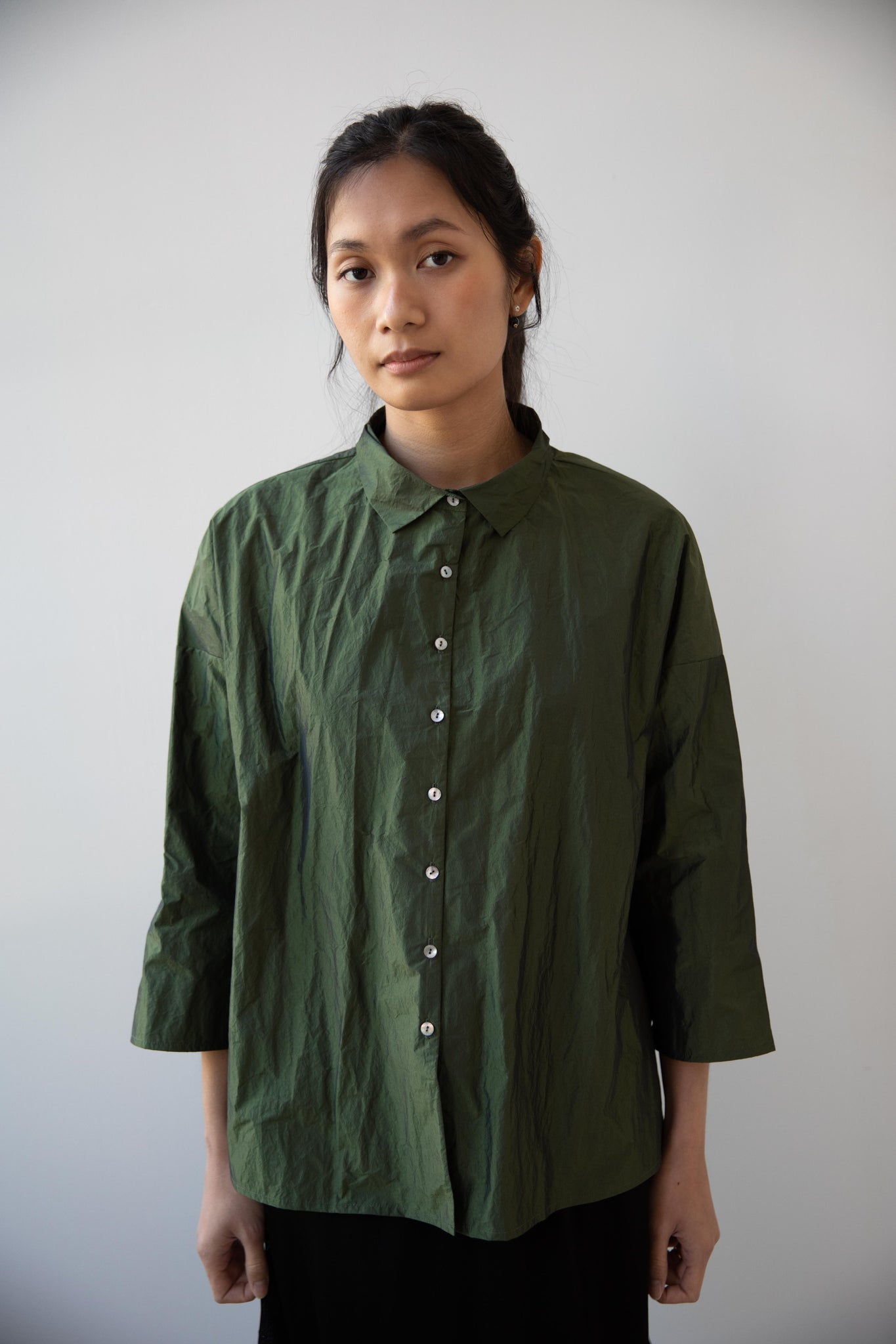 small collar dress shirt Dress Shirt Pinpoint Solid