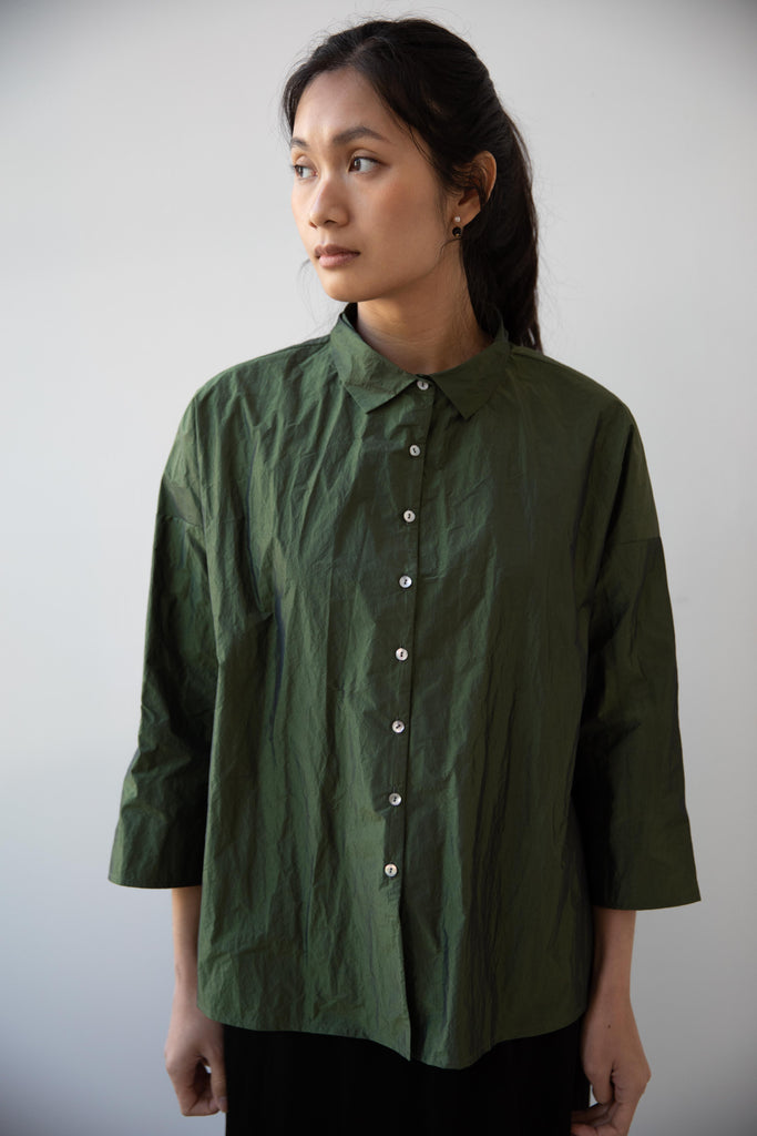 Album di Famiglia | Short Collar Shirt N in Green
