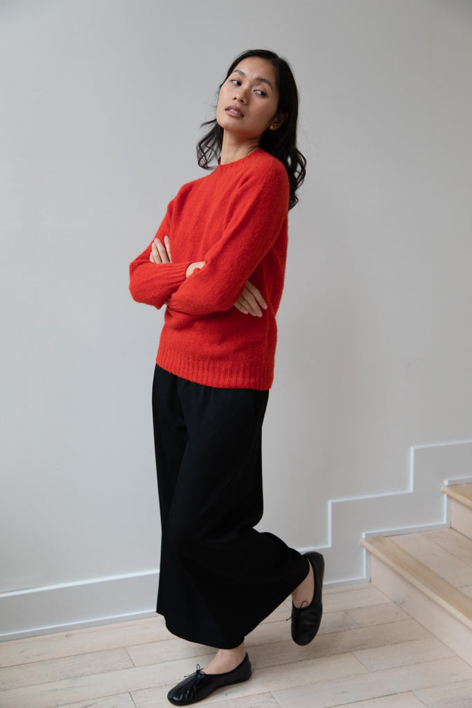 John Tulloch |Crew Neck Sweater in Red