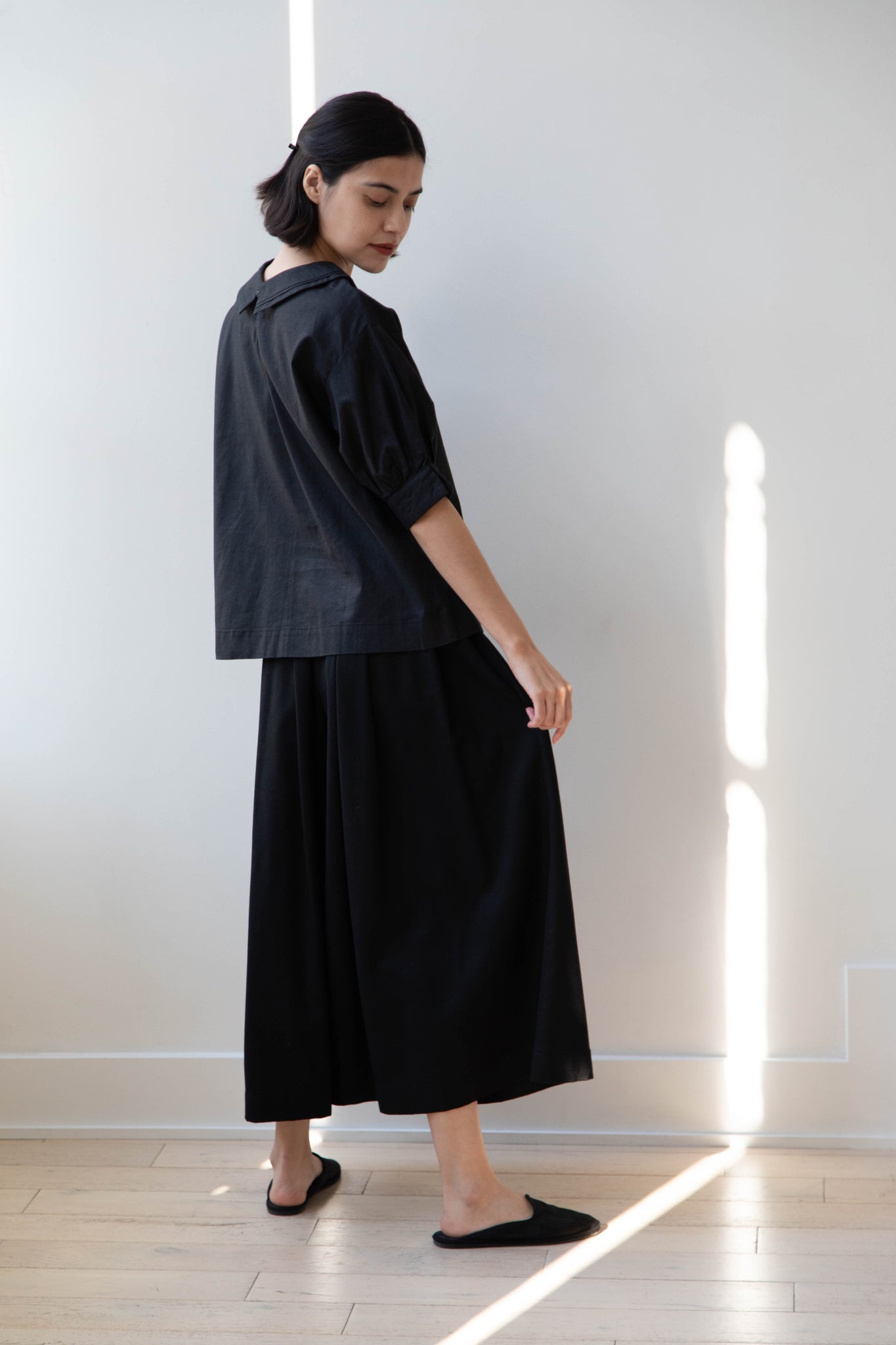 Robe de Peau | Puff Sleeve Blouse in Black
