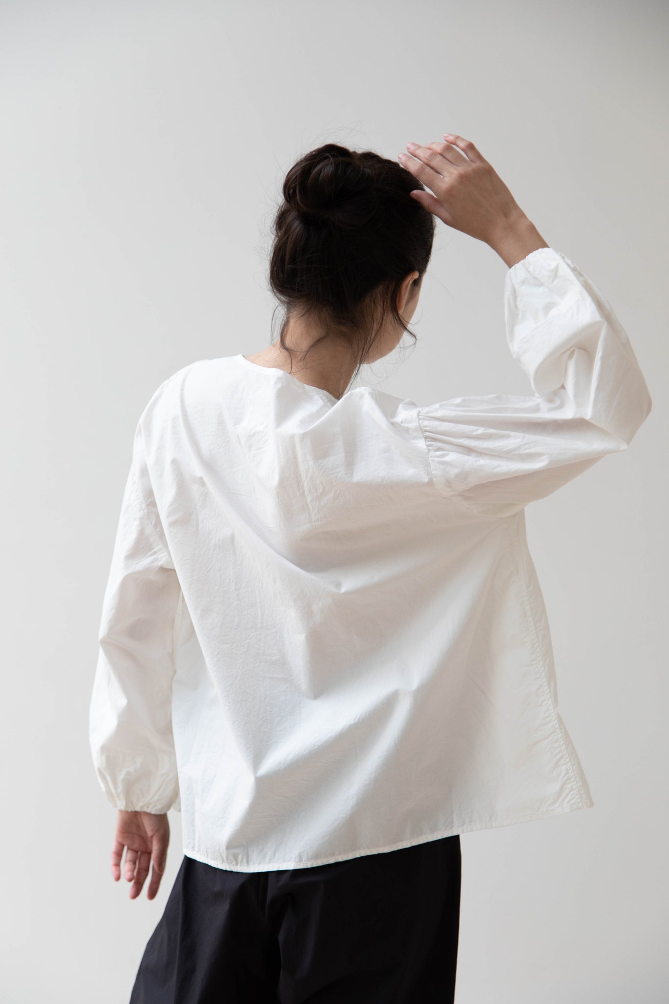 Gauze | Modernist Blouse in White