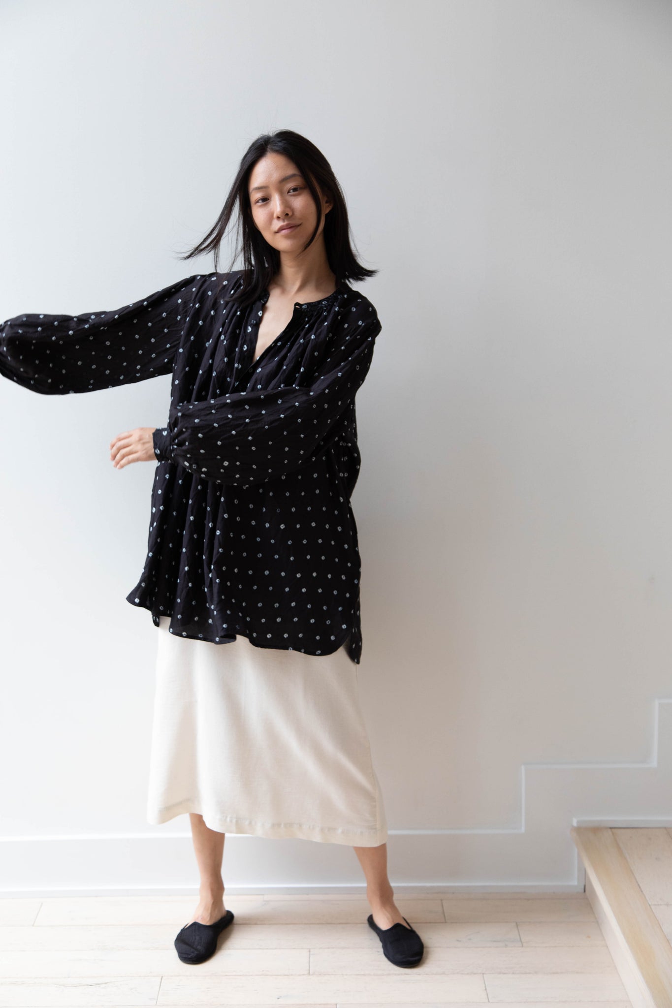 Maku | Colette Tunic in Bandhani Silk