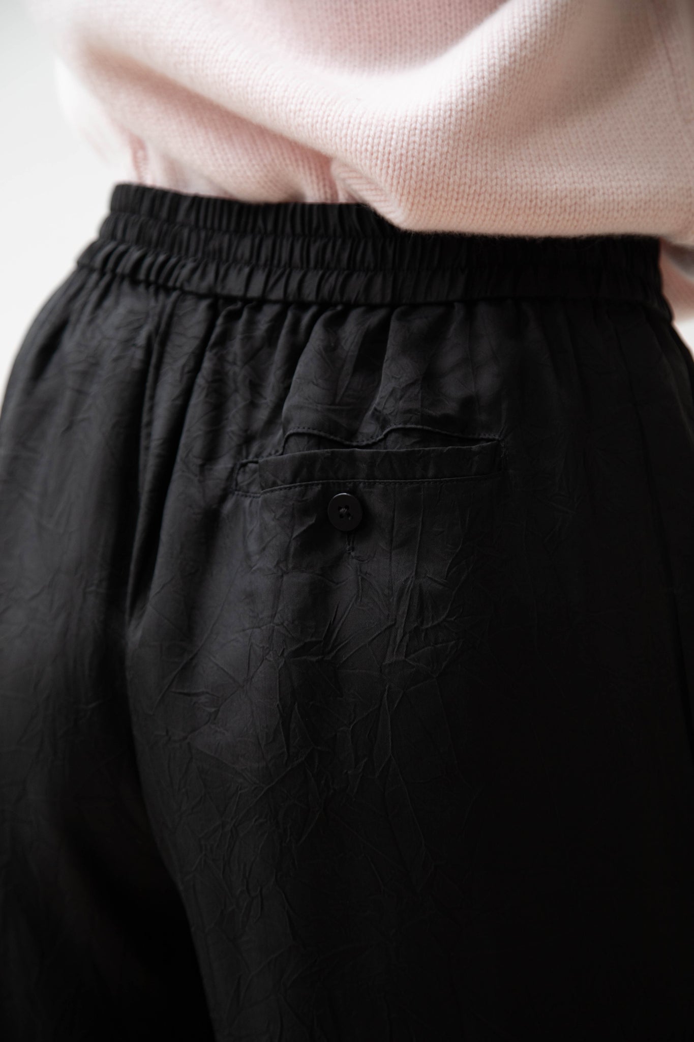 Sayaka Davis | Pull On Pants in Black Cupro
