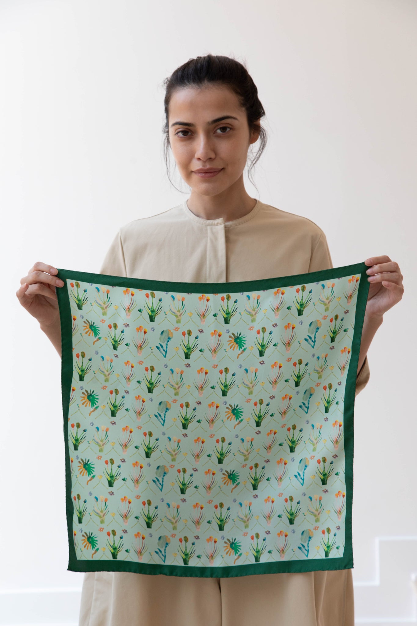 Lettie Briggs | Silk Bandana in Floral Cutout