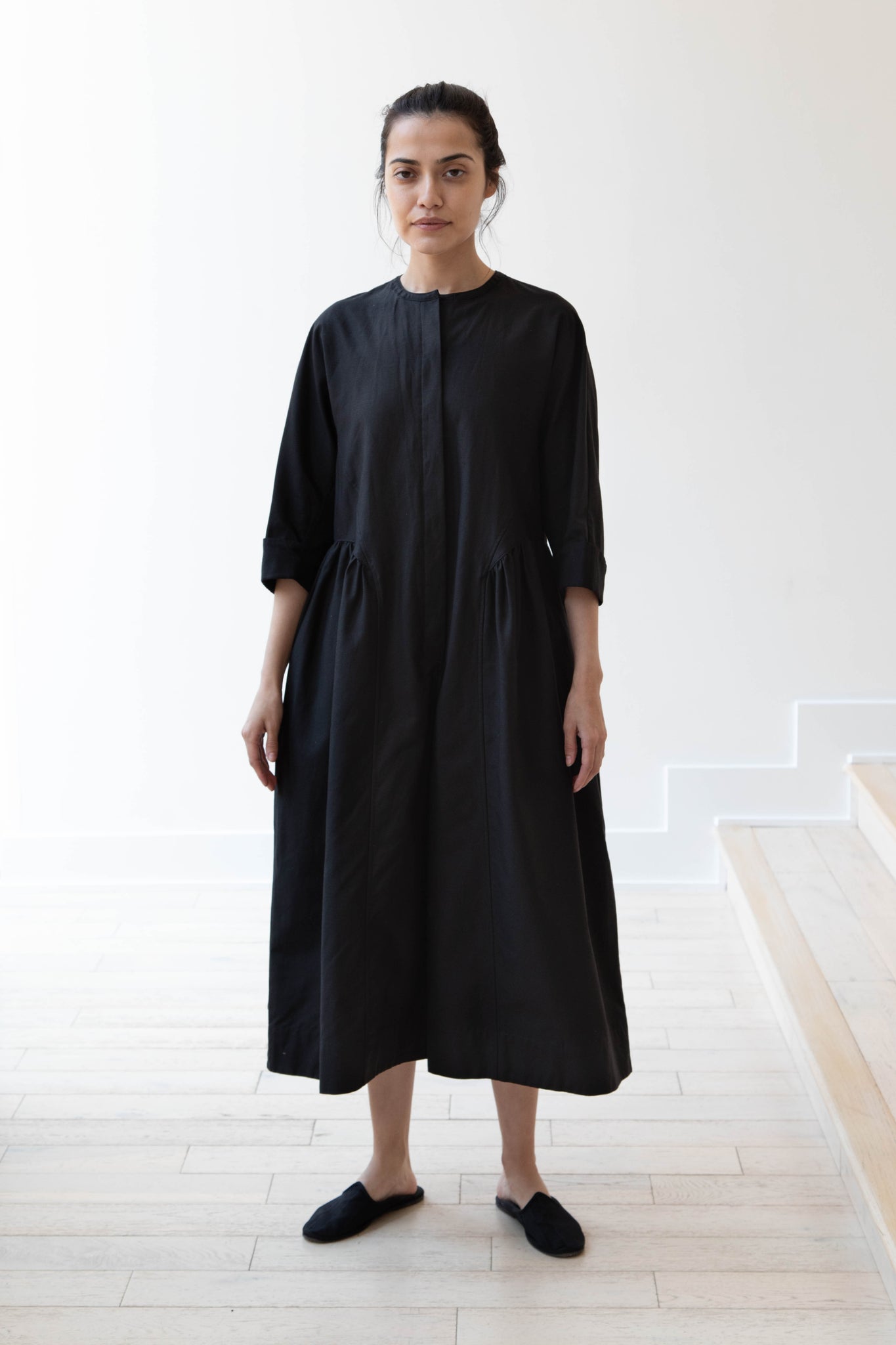 Tenne Handcrafted Modern | Side Gather Jumpsuit in Black