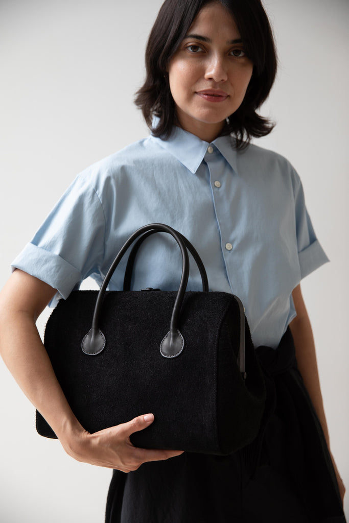 The Backward Vendor | Tanker Carrier in Black Suede