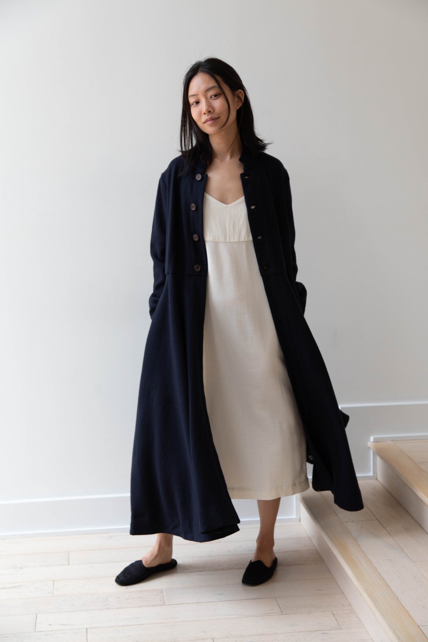 Maku | Keats Coat in Indigo Wool