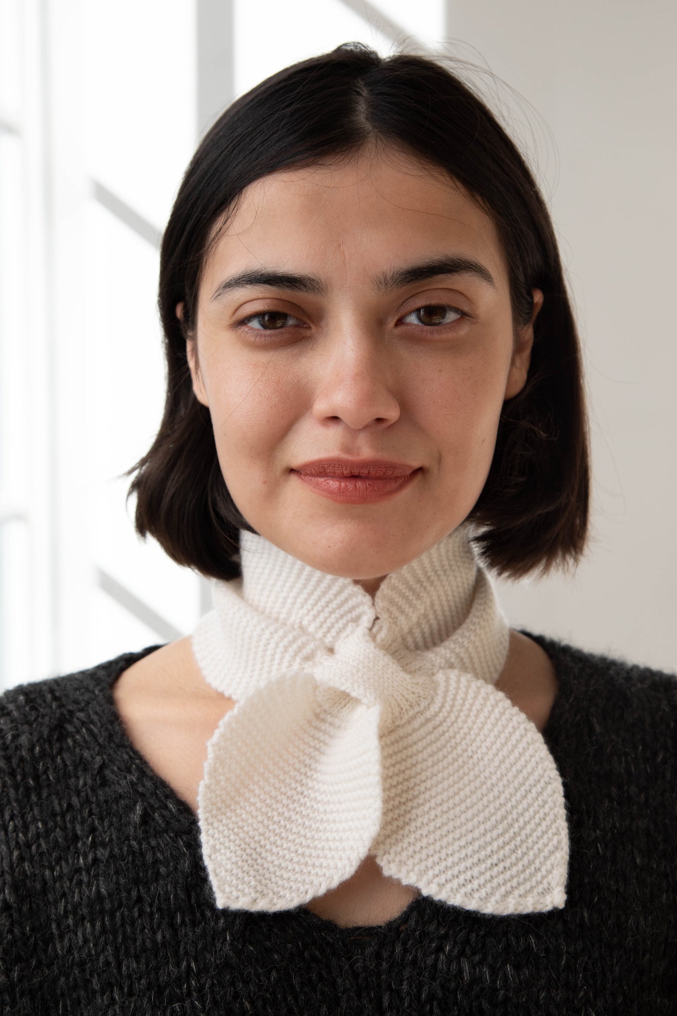 Makié | Cashmere Neck Scarf in Ivory