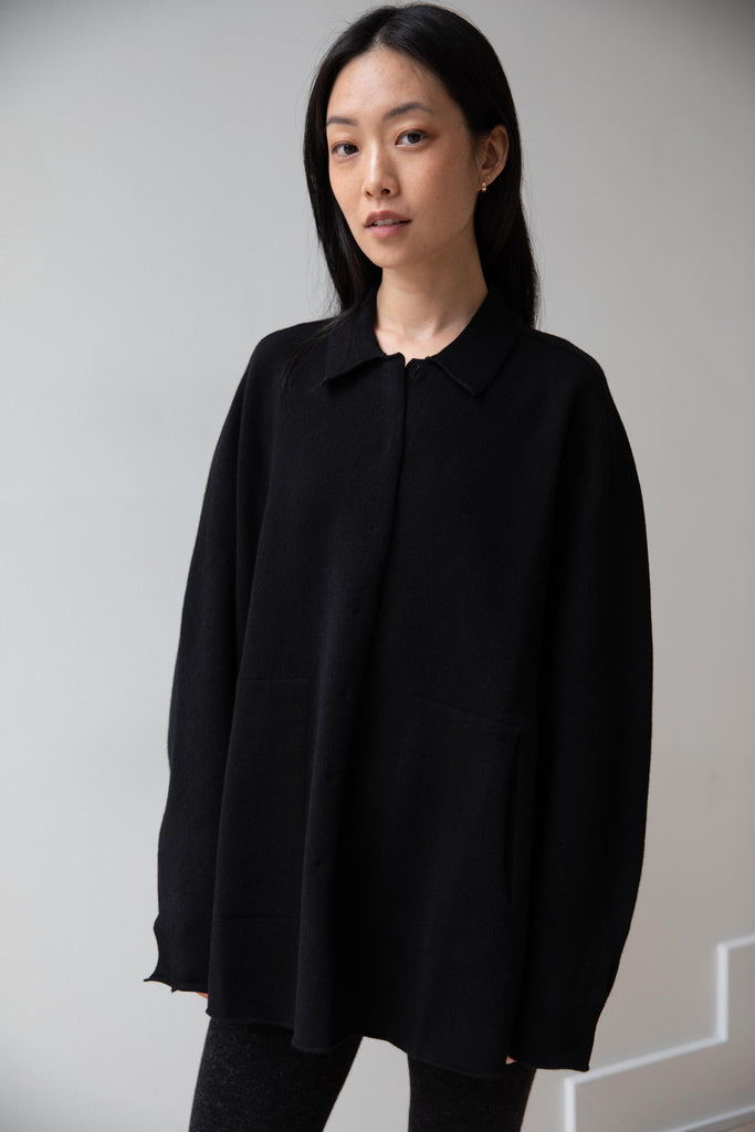 Boboutic | Hypnosis Shirt Jacket in Black