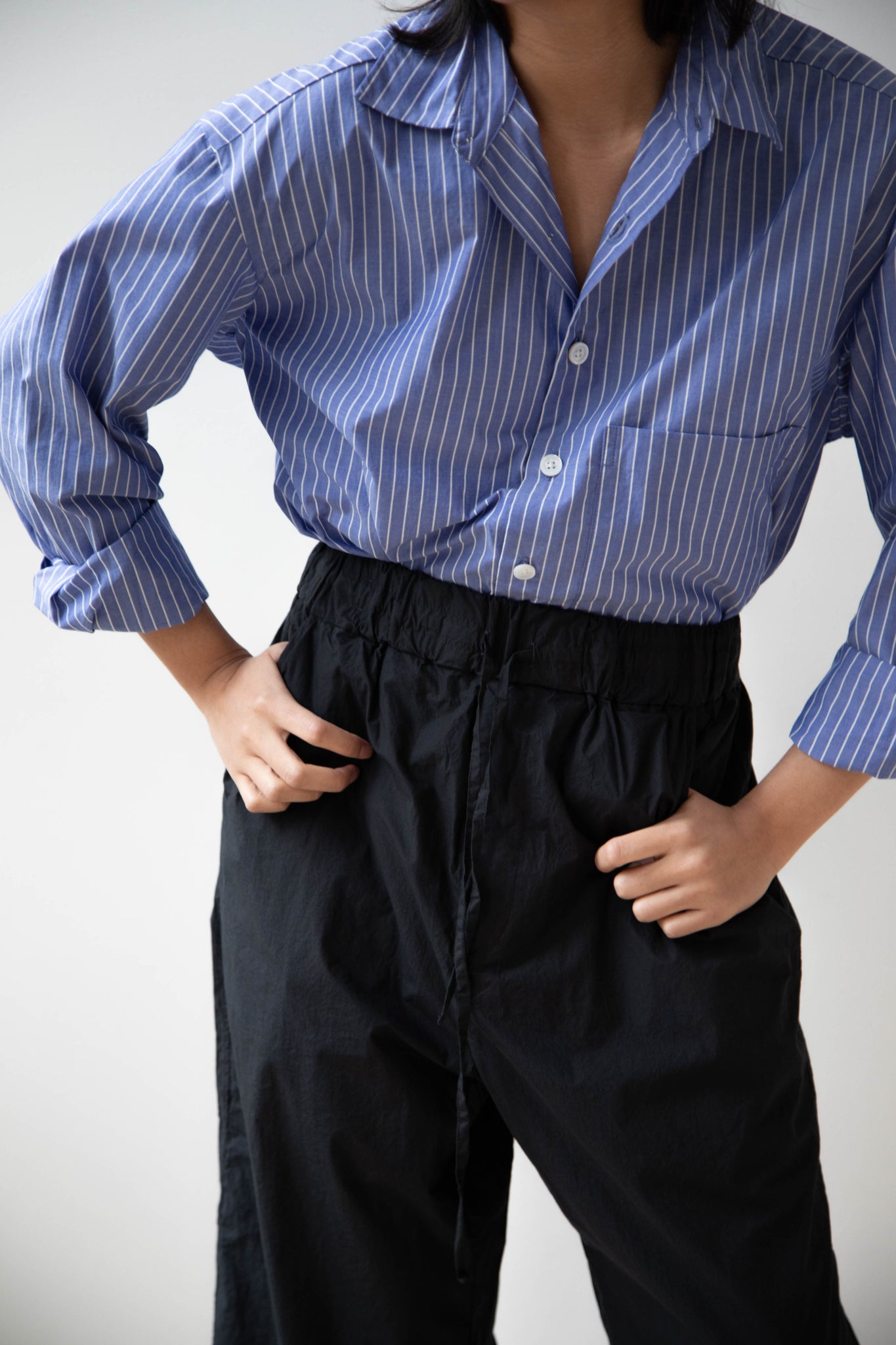 rennes — Album di Famiglia | Wide & Short Trouser TC in Black