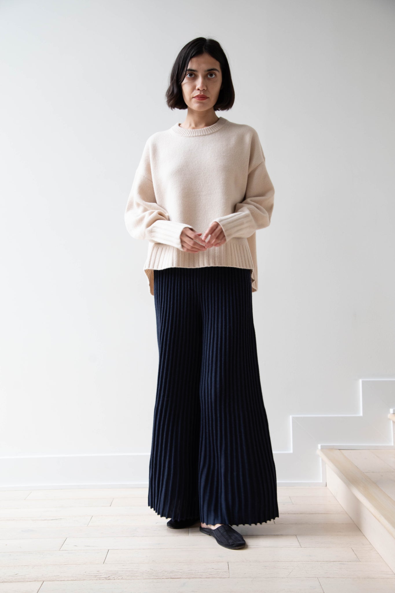 Sayaka Davis | Balloon Sleeve Sweater in Wheat