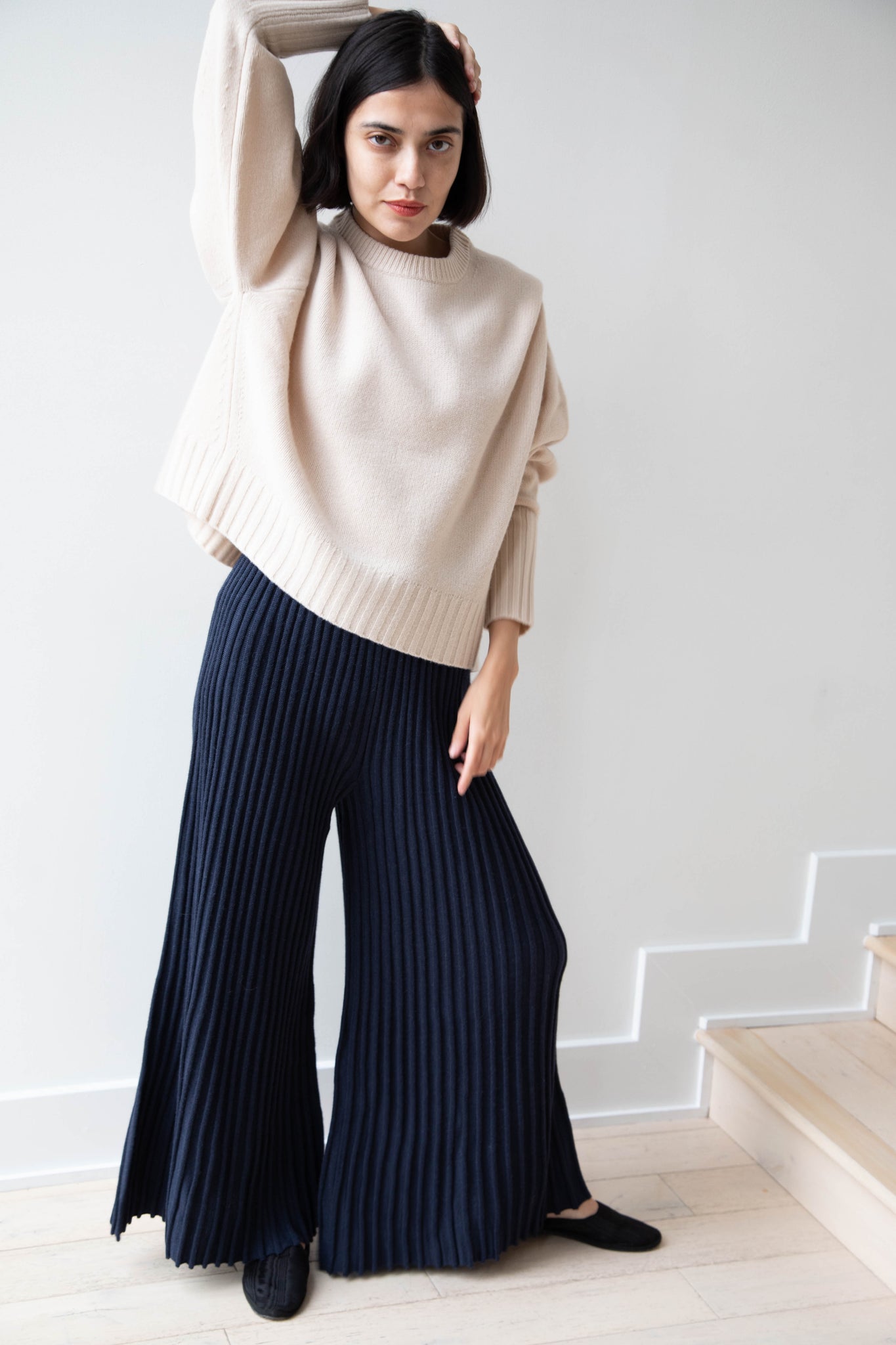 Sayaka Davis | Balloon Sleeve Sweater in Wheat