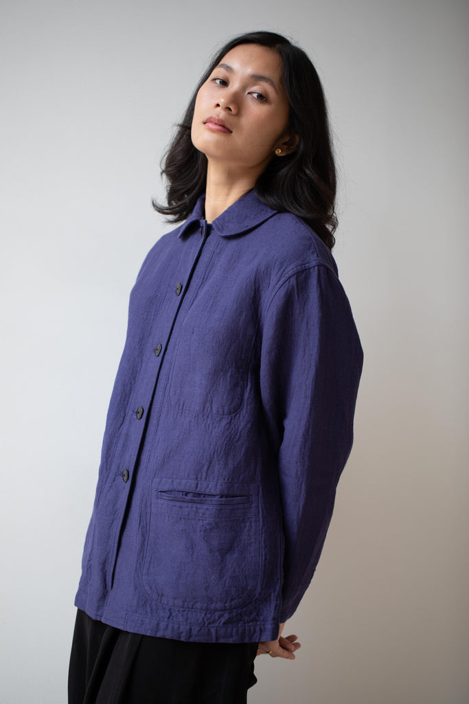 Arts & Science | Coverall Linen Jacket in Navy
