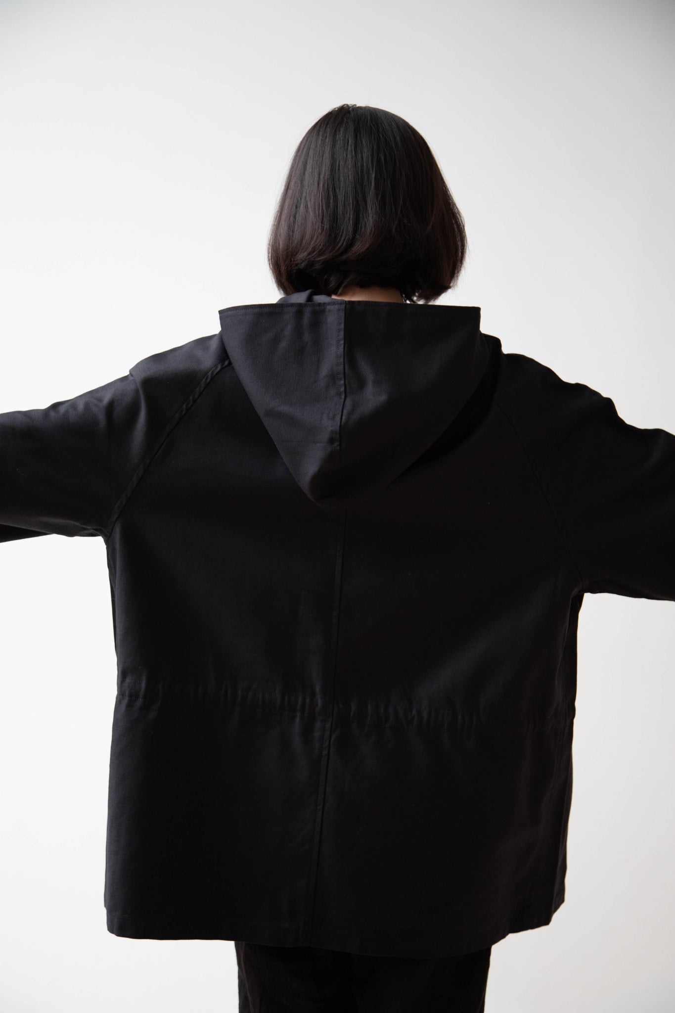 Armen | Anorak Pullover in Black