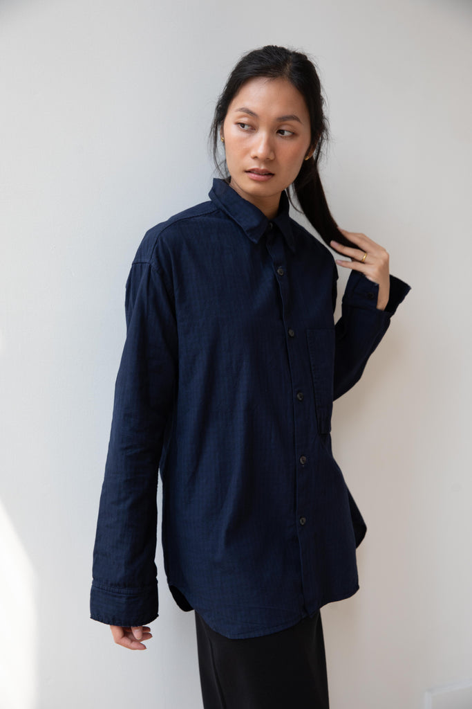 Monad London | Myles Overshirt in Navy