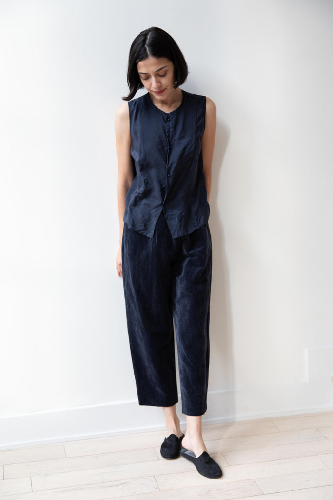 Apuntob | Velvet Trousers in Blue