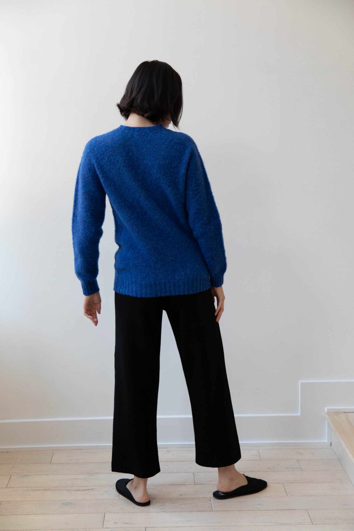 John Tulloch | Crewneck Sweater in Cobalt Blue