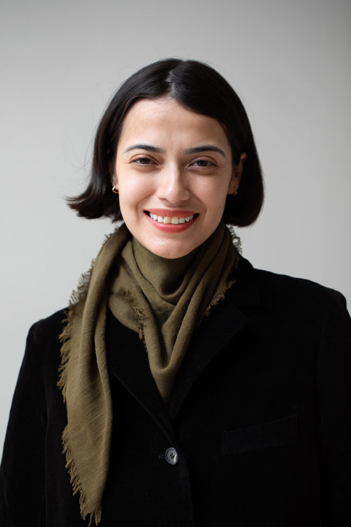 Manuelle Guibal | Jowool Scarf in Olive