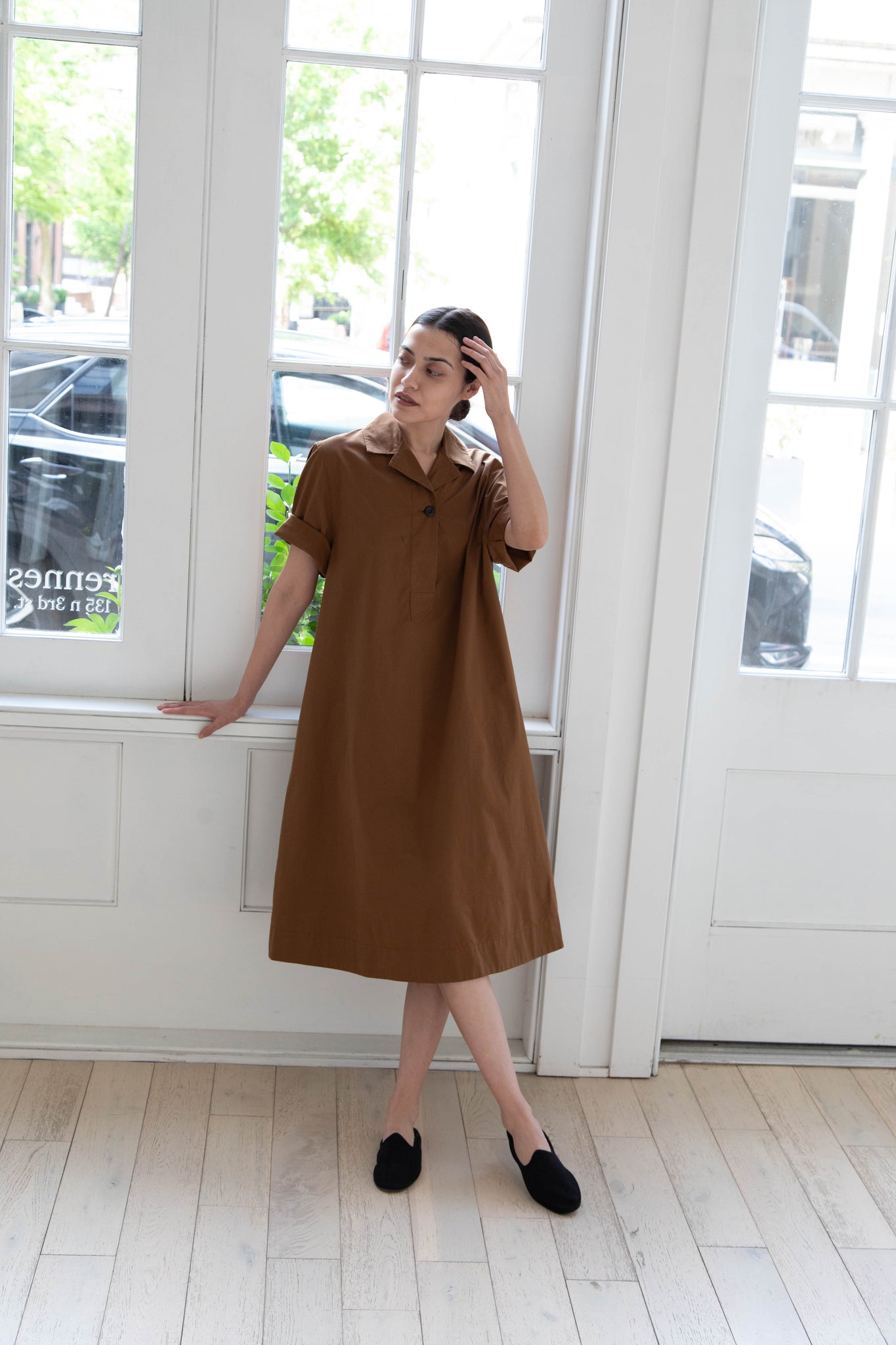 THE DRESS #09】open collar dress | clayleb.com