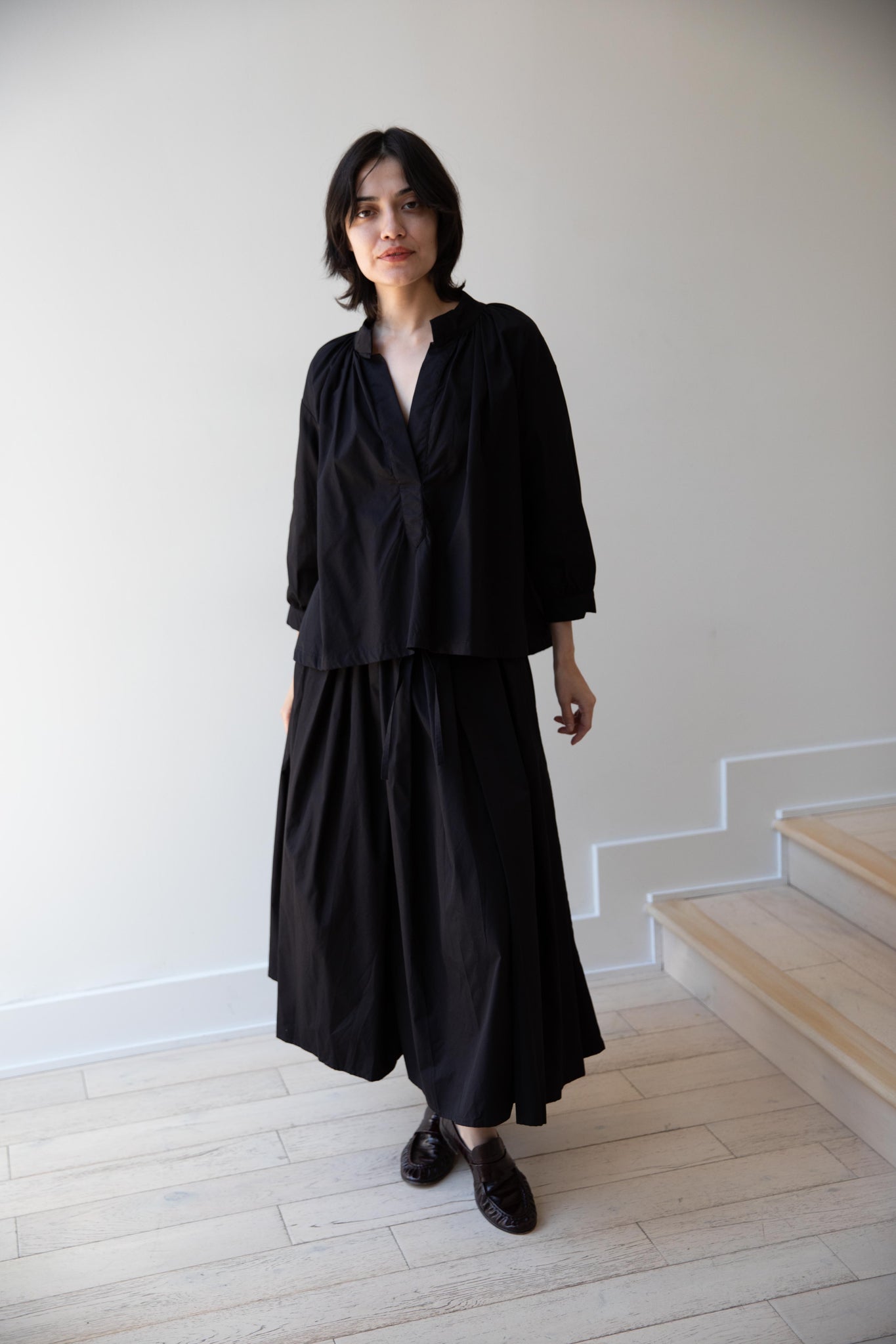 rennes — Gallego Desportes | Marguerite Shirt in Black
