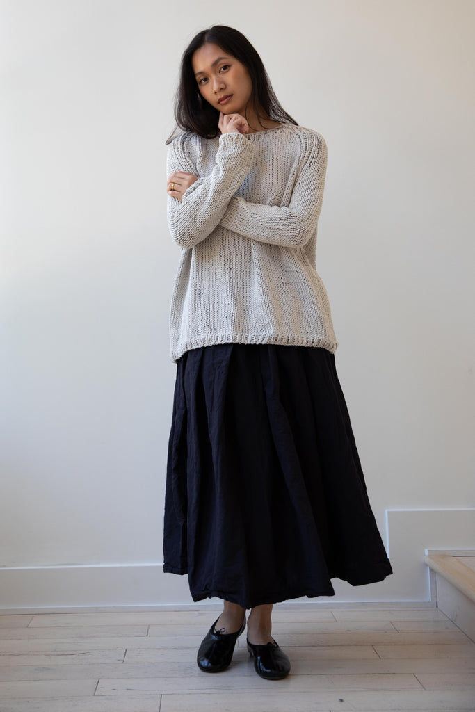 Album di Famiglia | HK Bourrette Silk Pullover in Off White